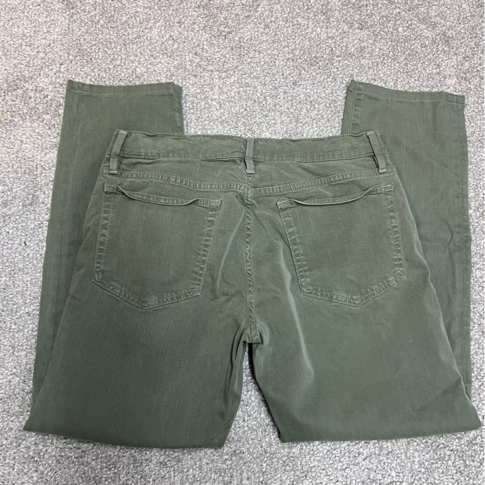 Frame Jeans Mens 31x26 Green L Homme Slim Wash Military Stretch Pants Denim - Picture 9 of 11